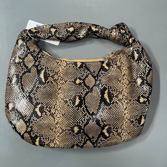 Urban‎ Expressions Vanessa Snake Print Convertible Clutch Shoulder Bag NWT - Picture 2 of 5